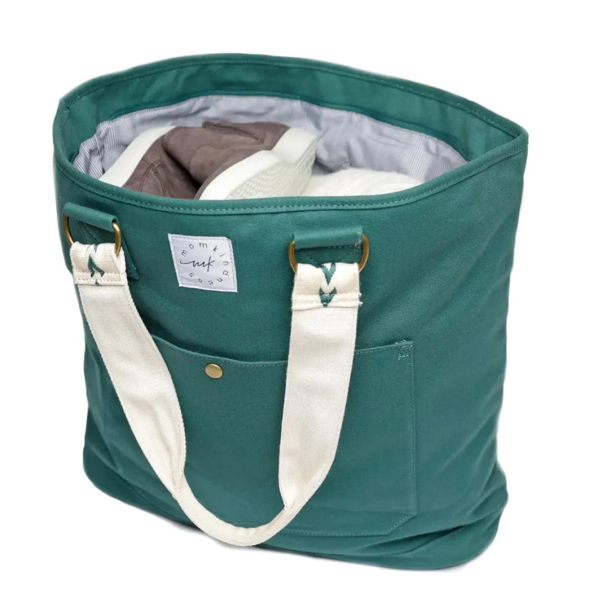 Momkindness Day & Away Canvas Tote - Juniper