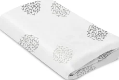 4moms Mamaroo Sleep Cotton Bassinet Sheet - White Crosshatch