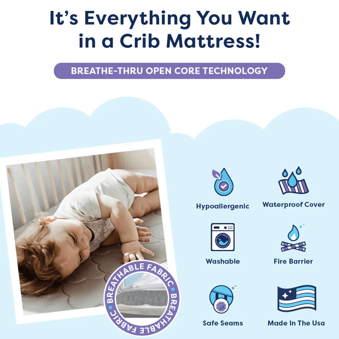 Moonlight Baby Air Crib Mattress