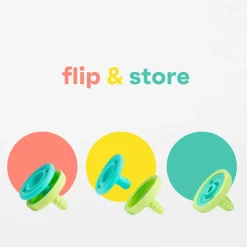 morepeas Flip & Store Pacifier - Grape