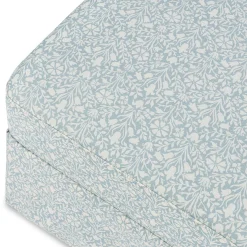 Morris & Co. x Namesake Crawford Gliding Ottoman - Bellflowers in Powdered Blue
