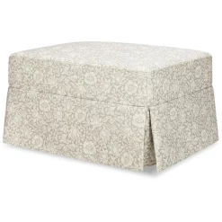 Morris & Co. x Namesake Crawford Gliding Ottoman - Mallow in Ash
