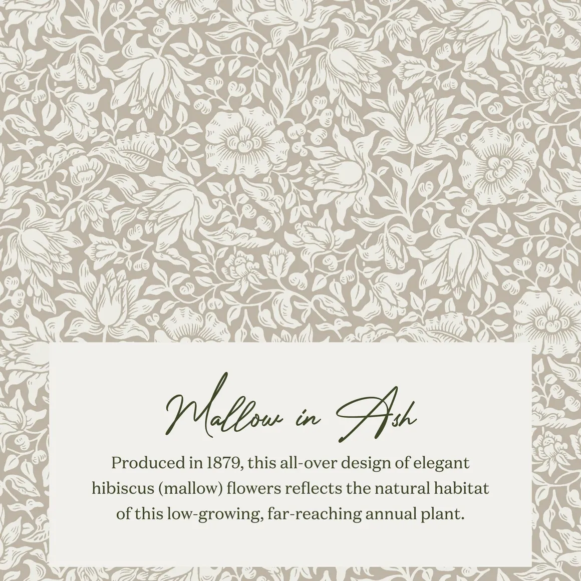 Morris & Co. x Namesake Crawford Gliding Ottoman - Mallow in Ash