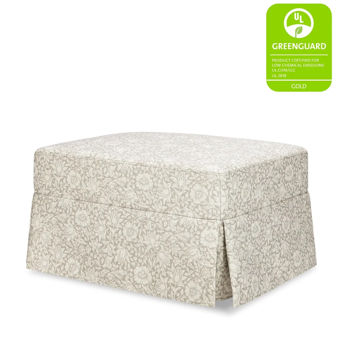 Morris & Co. x Namesake Crawford Gliding Ottoman - Mallow in Ash
