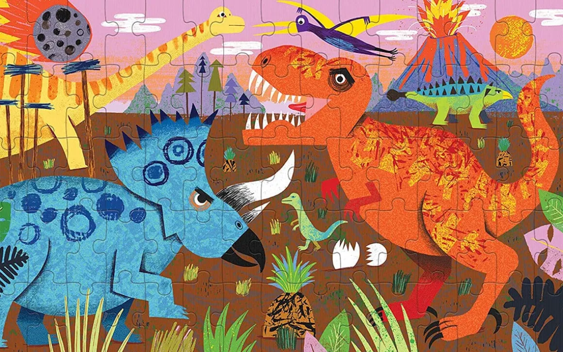 Mudpuppy 75 Piece Lenticular Puzzle - Dinosaur Roar