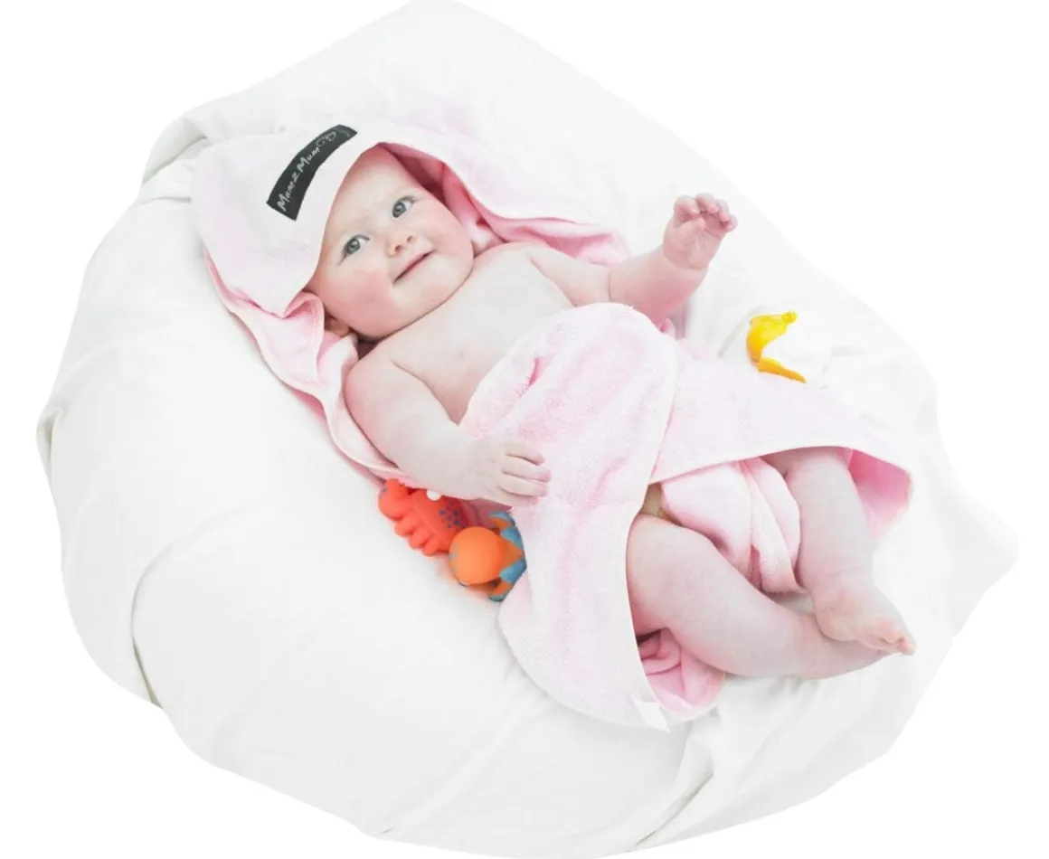 Mum 2 Mum Hooded Towel - Baby Pink