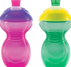 Munchkin Click Lock Bite Proof 9oz Sippy Cups, 2 Pack - Girl