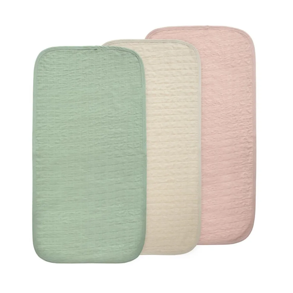 Mushie Changing Pad Liner 3-Pack - Blush Combo