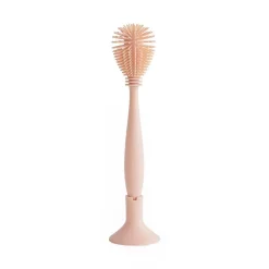 Mushie Silicone Baby Bottle Brush - Blush
