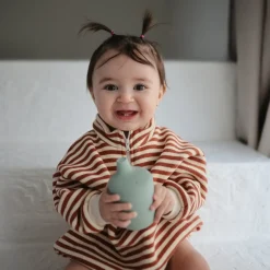 Mushie Silicone Sippy Cup - Powder Blue
