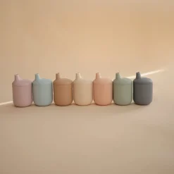 Mushie Silicone Sippy Cup - Powder Blue
