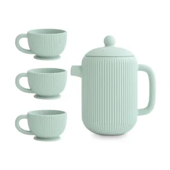Mushie Silicone Tea Play Set - Cambridge Blue