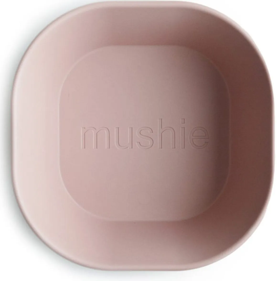 Mushie Square Dinnerware Bowls, Set of 2 - Blush