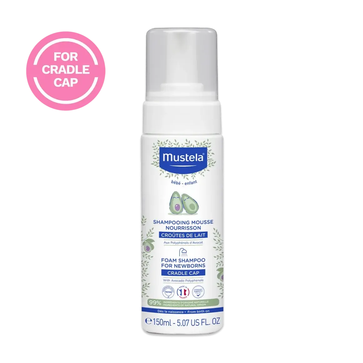 Mustela Foam Shampoo for Newborns - 5 oz