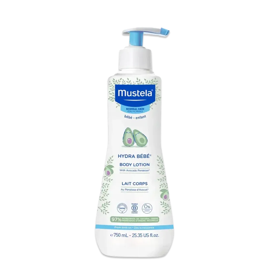 Mustela Hydra Bebe Body Lotion 750ml - 25.4 oz