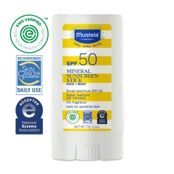 Mustela SPF50 Mineral Sunscreen Stick - 0.6 oz