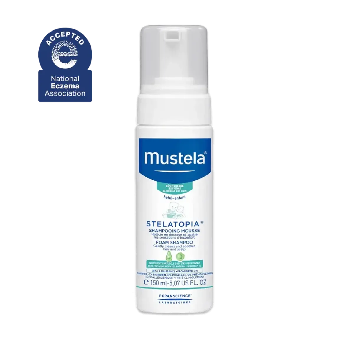 Mustela Stelatopia Foaming Shampoo - 5 oz