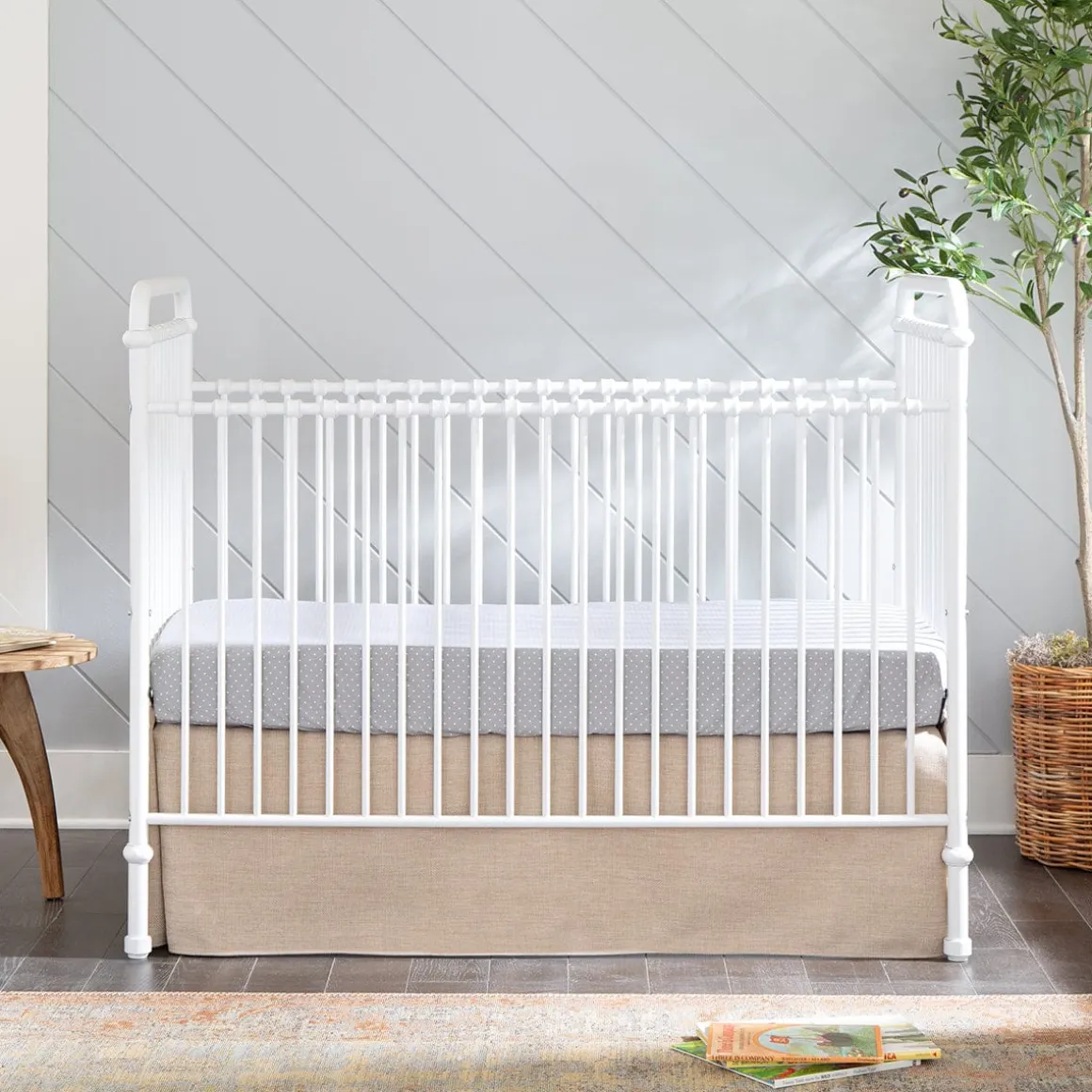 Namesake Abigail 3-in-1 Convertible Crib - Washed White