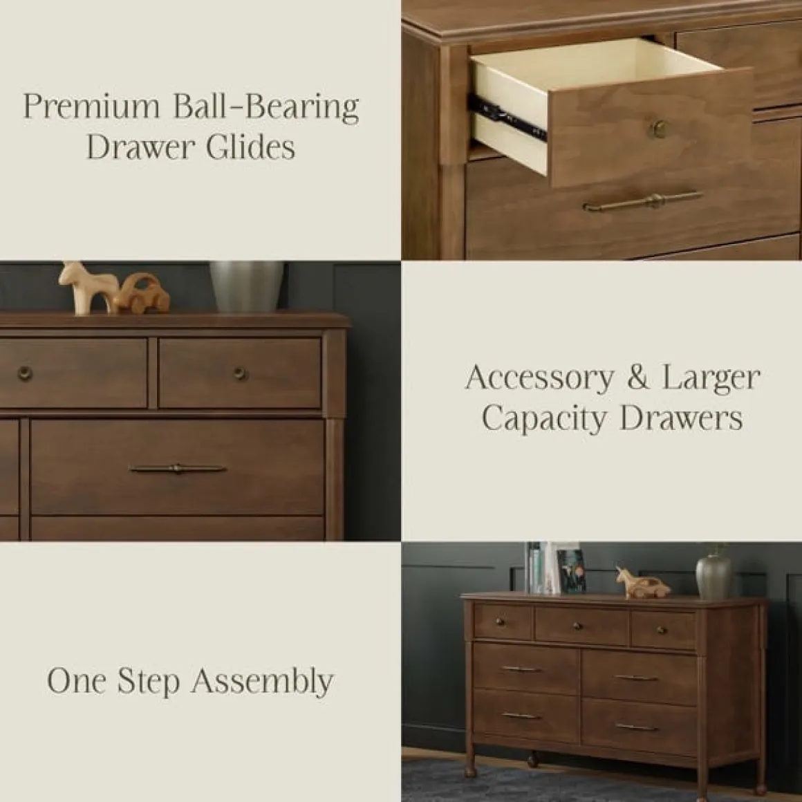 Namesake Alouette 7-Drawer Assembled Dresser - Natural Walnut