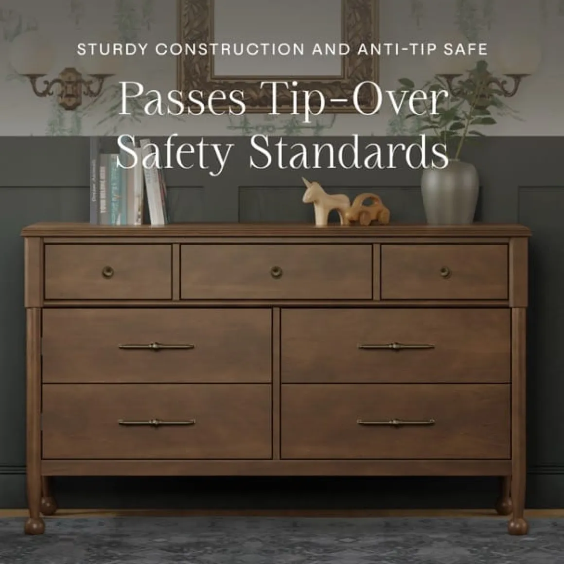Namesake Alouette 7-Drawer Assembled Dresser - Natural Walnut