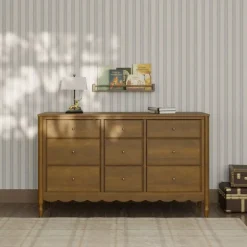 Namesake Ambrosia 9-Drawer Assembled Dresser - Natural Walnut