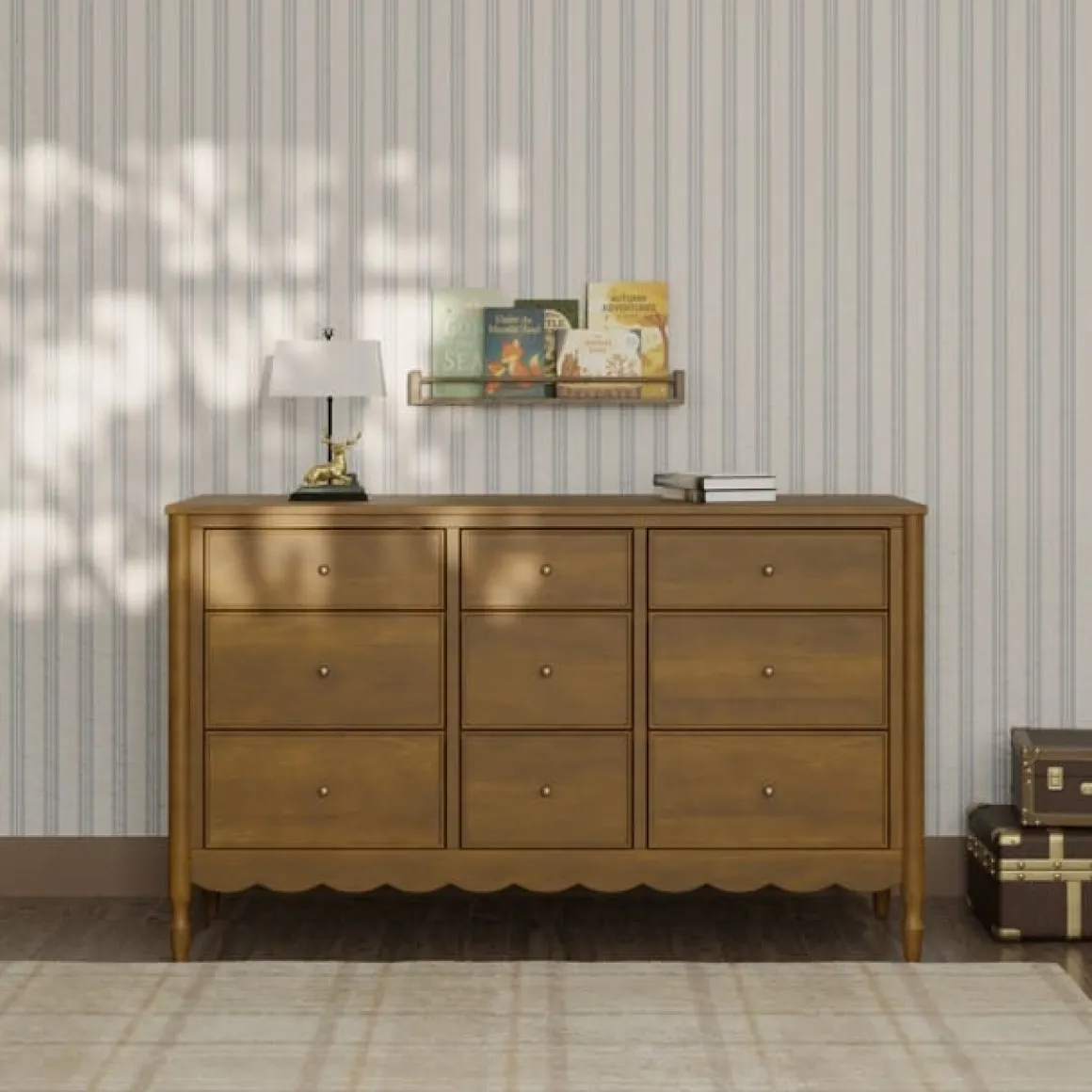 Namesake Ambrosia 9-Drawer Assembled Dresser - Natural Walnut