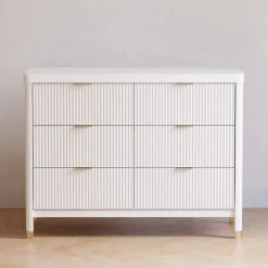 Namesake Brimsley Tambour 6-Drawer Assembled Dresser - Warm White