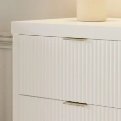 Namesake Brimsley Tambour 6-Drawer Assembled Dresser - Warm White