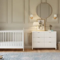 Namesake Brimsley Tambour 6-Drawer Assembled Dresser - Warm White