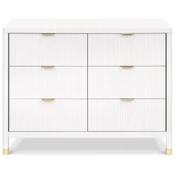 Namesake Brimsley Tambour 6-Drawer Assembled Dresser - Warm White