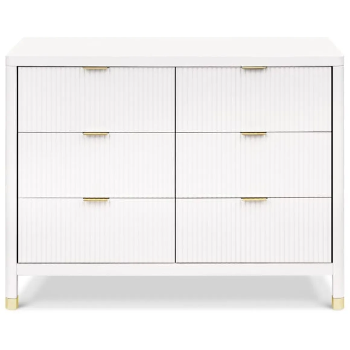 Namesake Brimsley Tambour 6-Drawer Assembled Dresser - Warm White