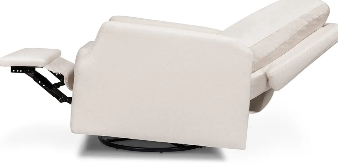 Namesake Crewe Swivel Glider Recliner - Performance Cream Eco-Weave