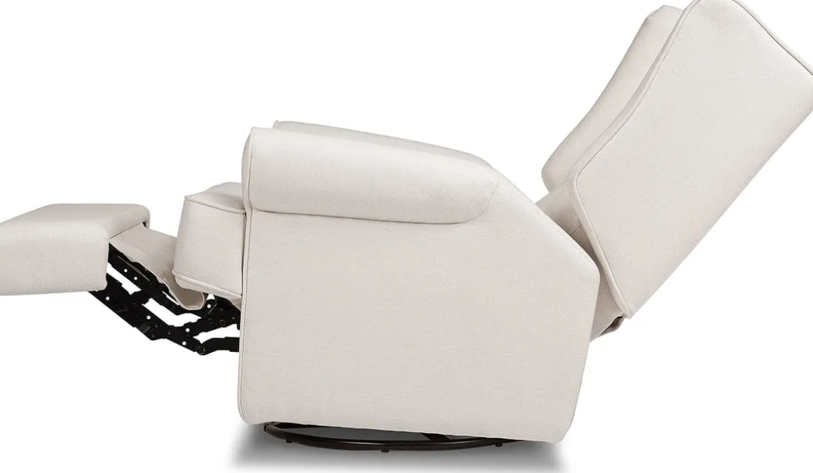 Namesake Harbour Electronic Swivel Glider Recliner w/USB - Performance Cream Eco-Weave
