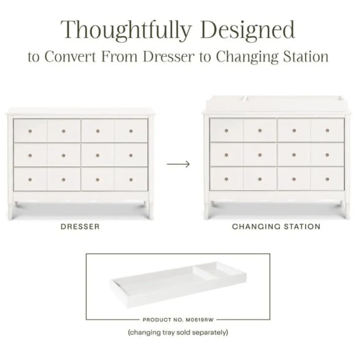 Namesake Liberty 6-Drawer Assembled Dresser - Warm White
