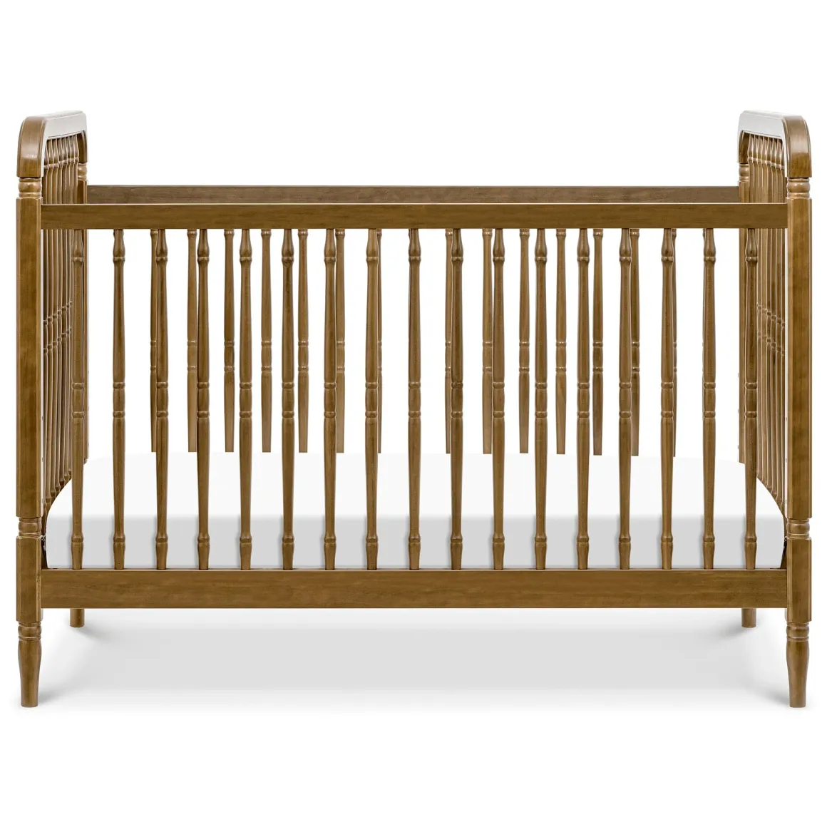 Namesake Liberty 3-in-1 Convertible Spindle Crib w/Toddler Bed Conversion Kit - Natural Walnut