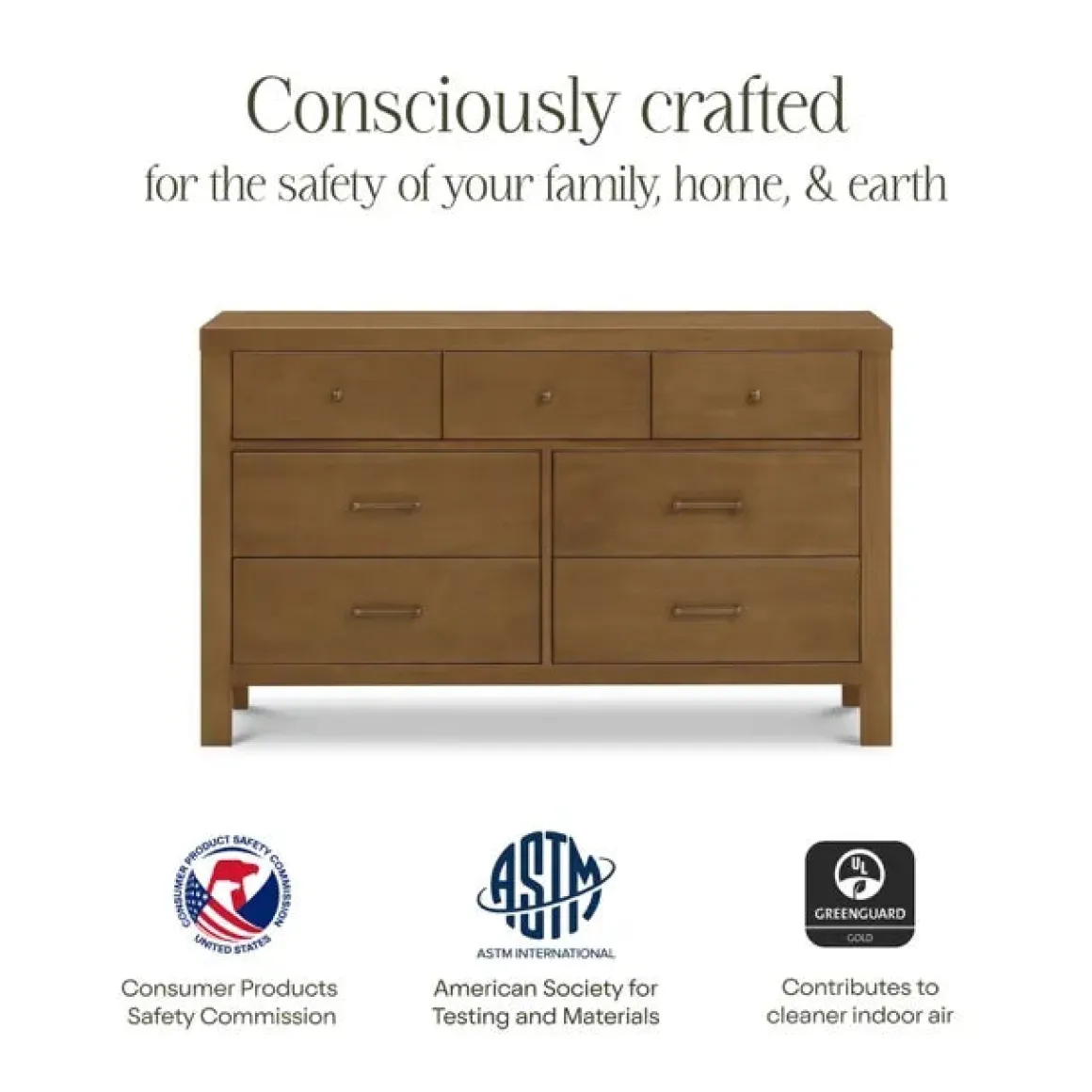 Namesake Nantucket 7-Drawer Assembled Dresser - Natural Walnut