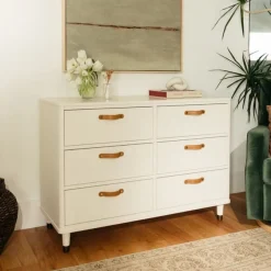 Namesake Tanner 6-Drawer Assembled Dresser - Warm White