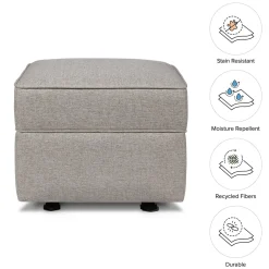 Namesake Willa/Alden Gliding Ottoman - Performance Grey Eco-Weave