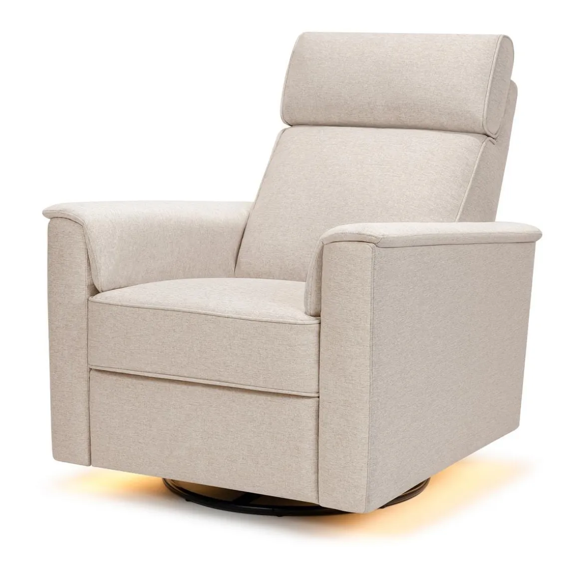 Namesake Willa Pro Power Recliner and Swivel Glider with Power Headrest, Lumbar & Light - Performance Beach Eco-Weave
