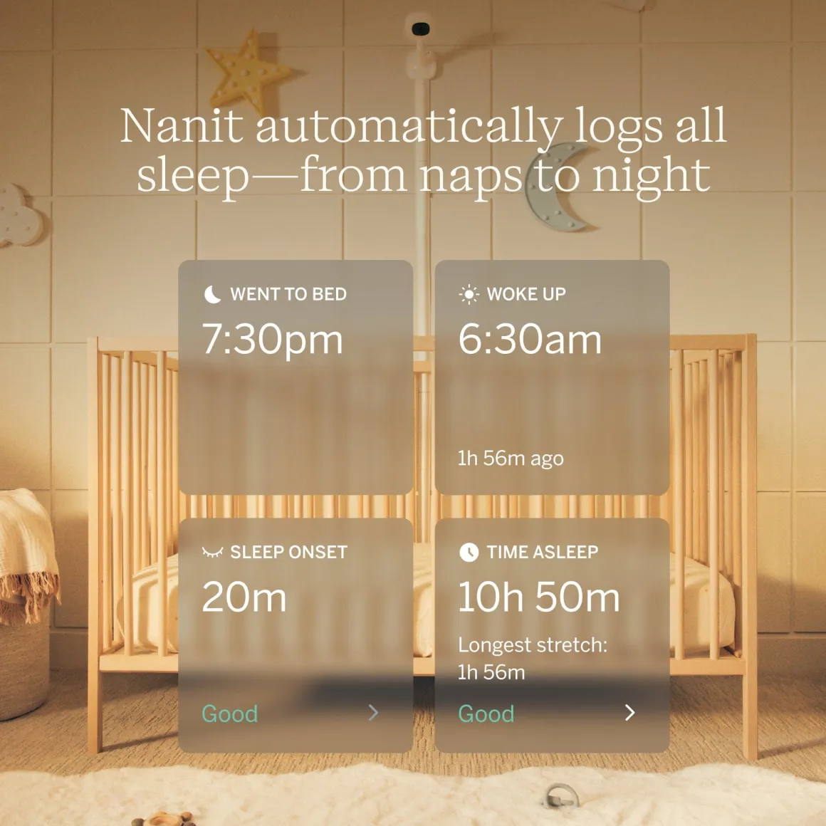 Nanit Pro Smart Baby Monitor & Wall Mount Gen 2