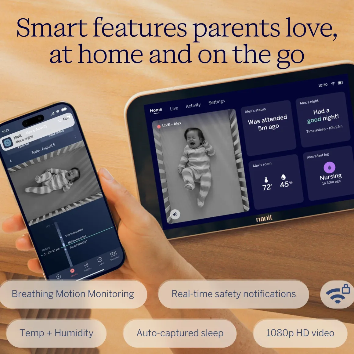 Nanit Smart Baby Monitor System with Floor Stand