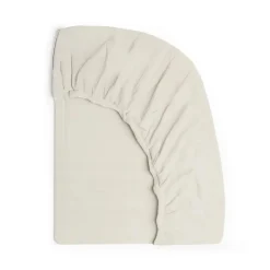 Naturepedic Organic Cotton Fitted Crib Sheet 2-Layer Breathable Muslin - Cream