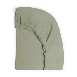 Naturepedic Organic Cotton Fitted Crib Sheet 2-Layer Breathable Muslin - Forest Canopy