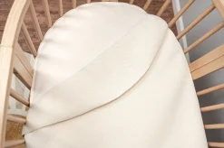 Naturepedic Organic Cotton Oval Crib Mattress with Breathable Cover for Stokke Sleepi V3