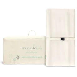 Naturepedic Organic Cotton 2-Sided Contoured Changing Pad - Natural