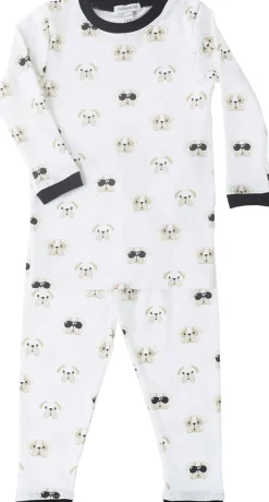 Noomie 2 Piece Pajamas - Black Bulldog (12-18M)