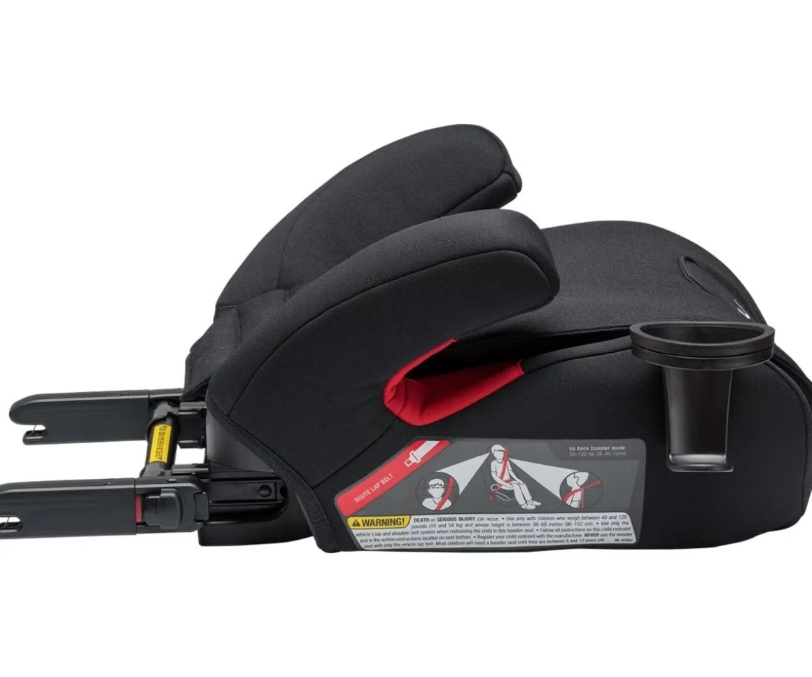 Nuna AACE Flame-Retardant Free Back Belt Positioning Booster Car Seat - Caviar