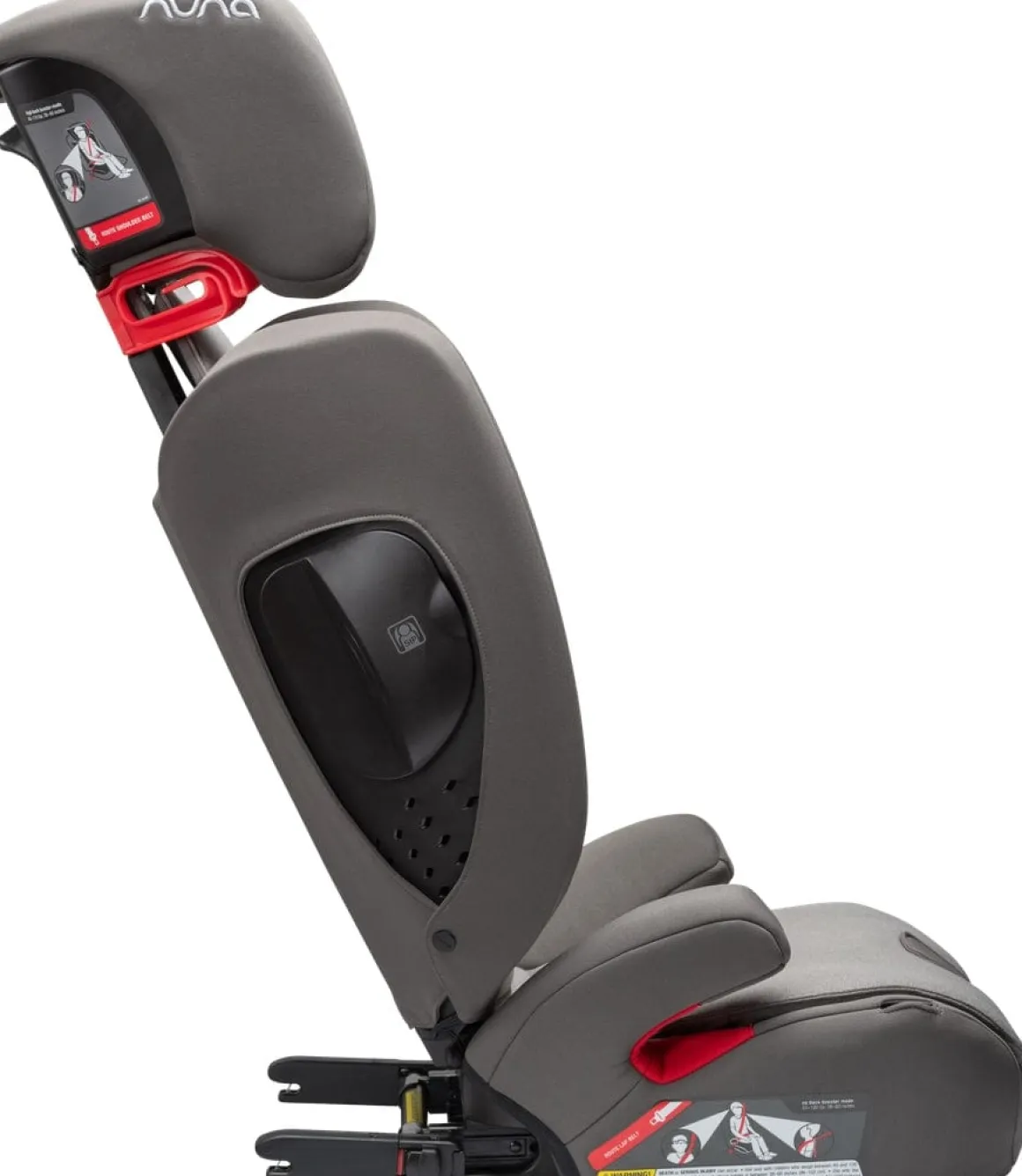 Nuna AACE Flame-Retardant Free High Back Belt Positioning Booster Car Seat - Granite