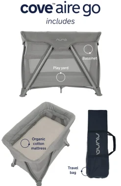 Nuna COVE Aire Go Playard - Frost