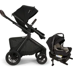 Nuna DEMI icon Stroller + PIPA aire Infant Car Seat Travel System - Caviar